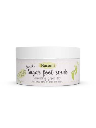 Scrub pentru picioare cu ceai verde racoritor, 125g, Nacomi