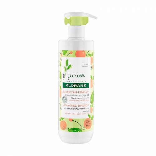 Klorane Junior Sampon cu piersica pentru descurcarea parului 500 ml