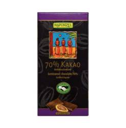 Ciocolata bio amaruie 70% cacao, 80g, Rapunzel