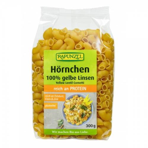Paste din linte galbena fara gluten bio, 300g, Rapunzel