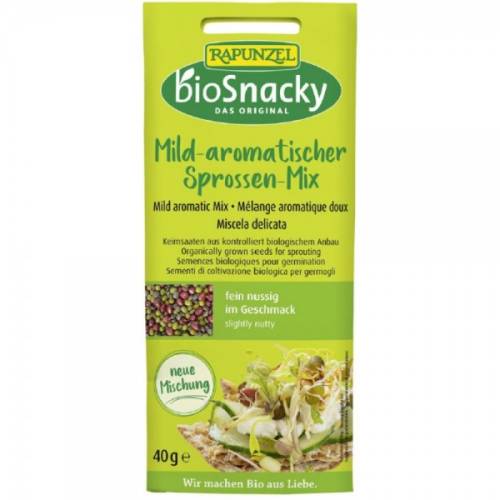 Mix de seminte aromate pentru germinat bio BioSnacky, 40g, Rapunzel