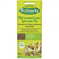 Mix de seminte aromate pentru germinat bio BioSnacky, 40g, Rapunzel