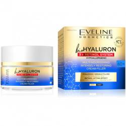 Crema intens reparatoare Bio Hyaluron 3xRetinol 60+, 50ml, Eveline Cosmetics
