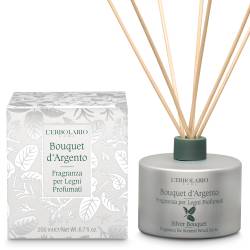 L'Erbolario Parfum pentru camera cu betisoare Silver Bouquet, 200ml