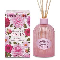 L'Erbolario Parfum pentru camera cu betisoare Shades of Dahlia, 250ml
