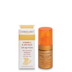 L'Erbolario Pudra de ochi Vitamina C si Aur 24K, 15ml
