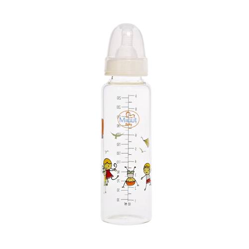 Biberon sticla Borosilicat 3M+ Baby, 250ml, Minut