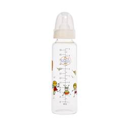 Biberon sticla Borosilicat 3M+ Baby, 250ml, Minut
