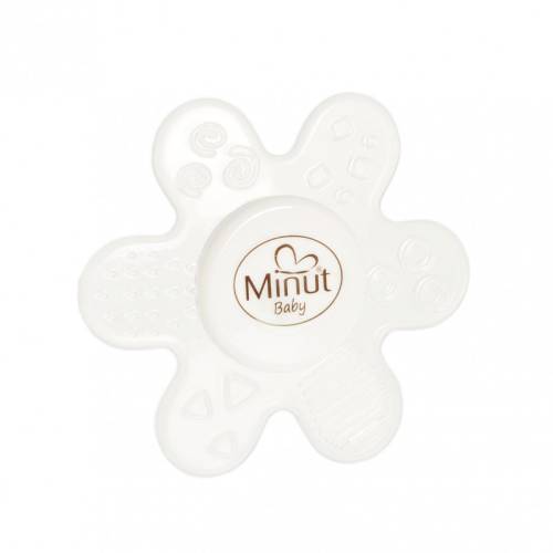Jucarie dentitie floare silicon 3M+ Baby, 1 bucata, Minut