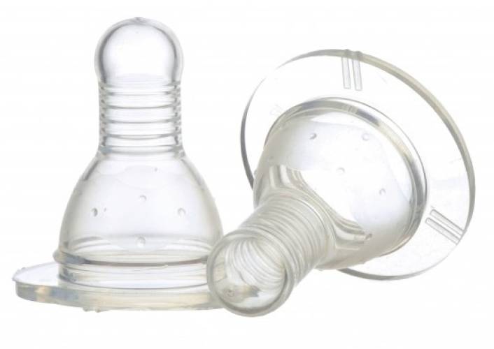 Set 2 tetina silicon 0+ Baby, 2 bucati, Minut