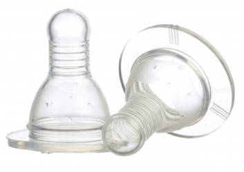 Set 2 tetina silicon 0+ Baby, 2 bucati, Minut