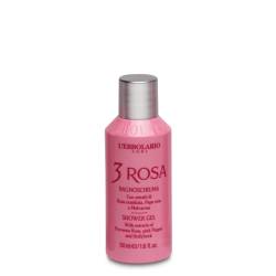 L'Erbolario Gel de dus Mini 3 Rosa, 50ml