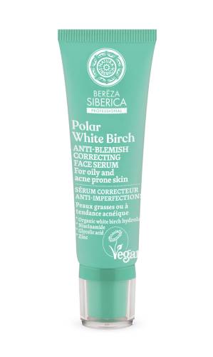 Ser corector anti-acnee Polar White Birch, 30ml, Natura Siberica