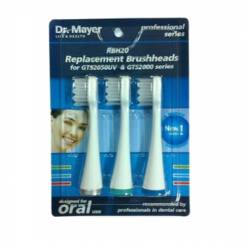 Rezerva capete pentru periuta sonica GTS2000/ GTS2060/ GTS2050, 3 bucati, Dr.Mayer