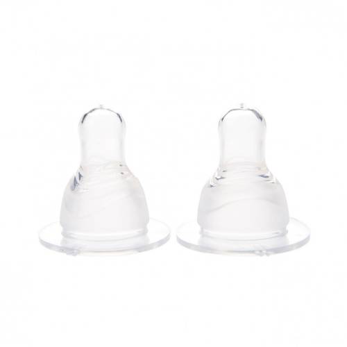 Set tetine din silicon super fin 3 luni+ Baby, 2 bucati, Minut