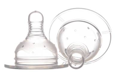 Set tetine silicon gat larg pentru lichide groase 0+ Baby, 2 bucati, Minut