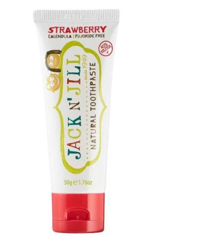 Pasta de dinti naturala pentru copii de la +6 luni cu aroma de capsuni organice, Jack N' Jill Kids