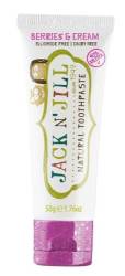 Pasta de dinti naturala pentru copii de la +6 luni cu aroma Berries & Cream, Jack N' Jill Kids