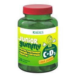 Beres Vitamina C + D3 20 jeleuri gumate fără zahăr