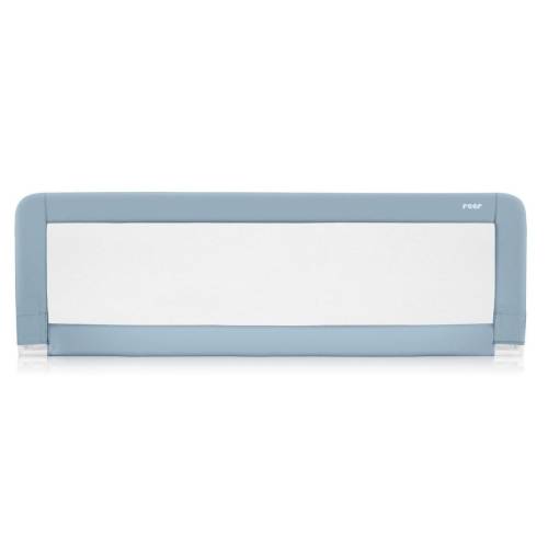 Bariera de protectie pat pentru bebelusi Albastru-gri XL 45111, 150cm, Reer