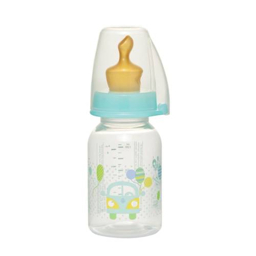 Biberon PP Family unisex cu tetina din latex ortodontica pentru ceai (S) 0-6 luni, 125ml, Nip