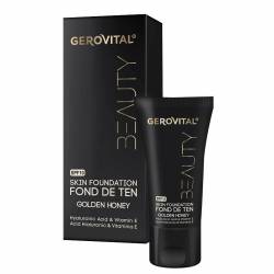 Gerovital Beauty Fond de ten cu acid hialuronic si vitamina E SPF10 Golden Honey 30 ml