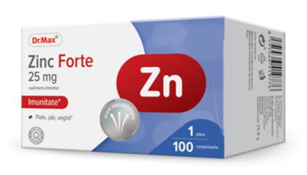 Dr. Max Zinc Forte 25mg, 100 comprimate filmate