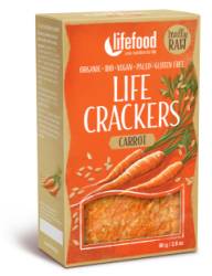 Lifecrackers cu morcovi raw Bio, 80g, Lifefood