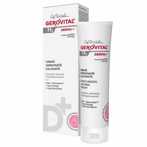 Gerovital H3 Derma+ Crema hidratanta si calmanta pentru piele sensibila si uscata 50 ml
