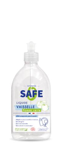 Detergent bio pentru vase cu parfum de mere verzi fara alergeni, 500ml, Safe