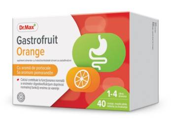 Dr. Max Gastrofruit Orange, 40 comprimate masticabile