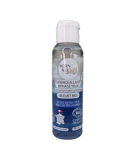 Demachiant bio bifazic cu albastrele pentru ochi, 100ml, Born to Bio