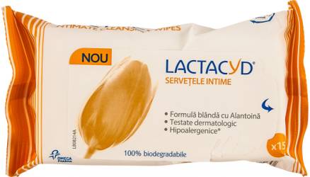 Servetele intime, 15 bucati, Lactacyd 