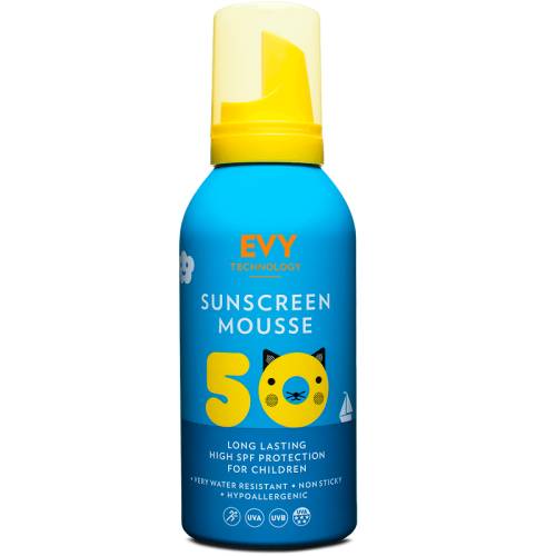 Spuma de fata si corp pentru copii cu SPF50, 150ml, Evy Technology