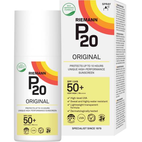 Spray Sun Protection cu factor de protectie SPF 50+ P20 Original, 175ml, Riemann