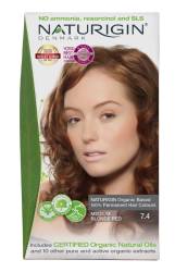 Vopsea de par Medium Blonde Red 7.4, 115ml, Naturigin