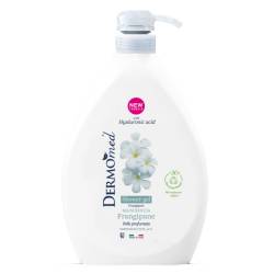 Gel de dus cu flori de frangipan cu dispenser, 1000ml, Dermomed