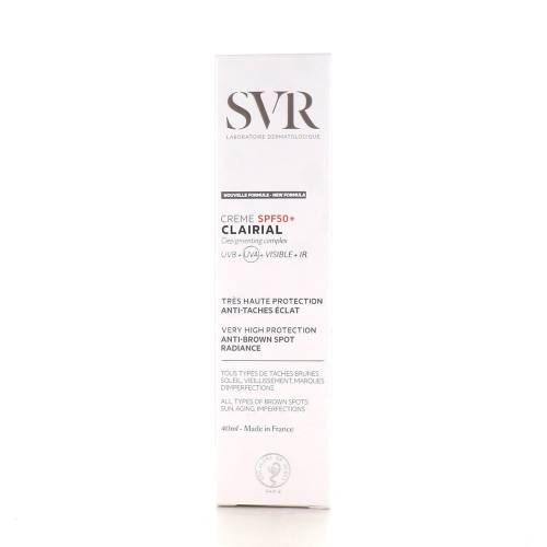 SVR Clairial Crema depigmentanta SPF 50+ 40 ml