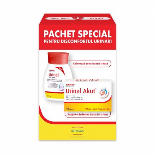 Walmark Pachet Promo Urinal Akut 10 Tablete + Walmark Urinal Gel Intim 200ml