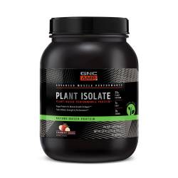 Proteina vegetala cu aroma de capsuni si banane AMP Plant Isolate, 935.2g, GNC