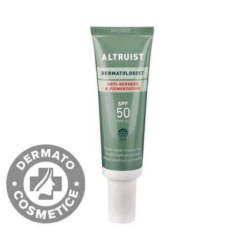 Crema colorata anti-roseata si anti-pete cu SPF 50 Dermatologist, 30ml, Altruist