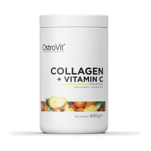 Colagen + Vitamina C cu aroma de ananas, 400g, OstroVit
