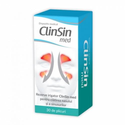 Zdrovit ClinSin med rezerve irigator 30plicuri