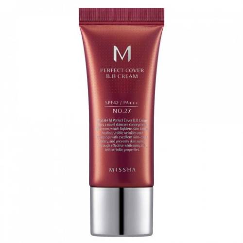 BB Cream M Perfect Cover SPF42/PA+++ Nuanta 27/Bej miere, 20ml, Missha