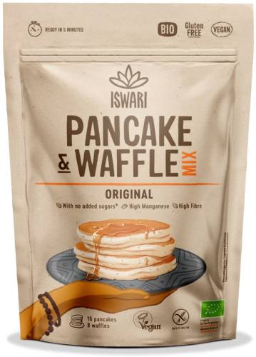 Mix pentru clatite si vafe bio Original, 400g, Iswari