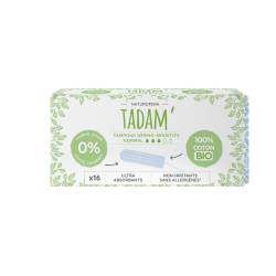 Tampoane BIO hipoalergenice Normal, 16 bucati, Tadam