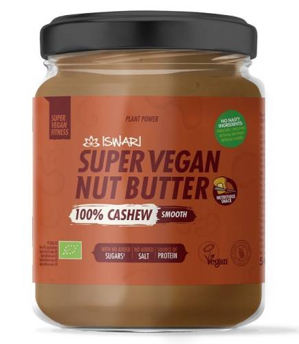 Unt Super Vegan Fin din caju bio fara zahar, 500g, Iswari