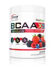 Aminoacizi pudra cu aroma de fructe de padure BCAA-X5, 360g, Genius Nutrition