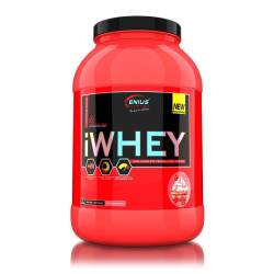 Pudra proteica cu aroma de biscuiti cu crema iWhey, 900g, Genius Nutrition