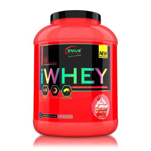 Pudra proteica cu aroma de cirese iWhey, 2000g, Genius Nutrition